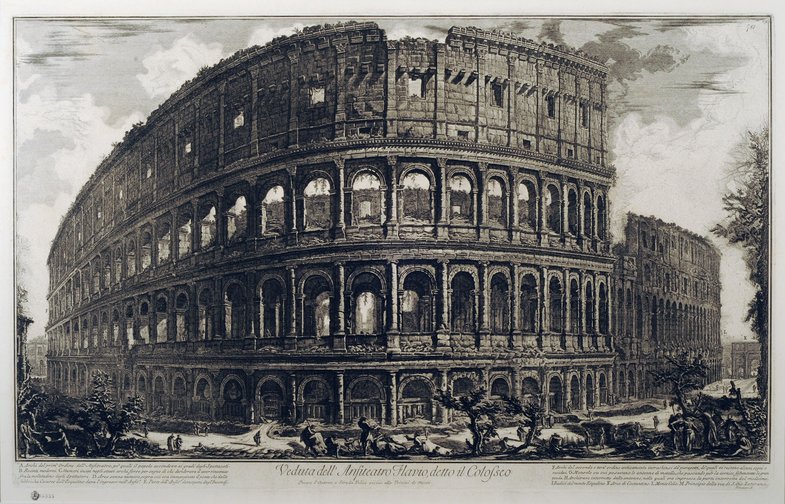 Veduta dell'Anfiteatro Flavio, detto il Colosseo.