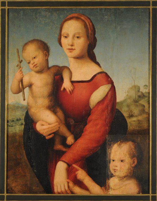 Virgen con el niño y San Juan